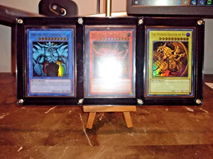 Yugioh Egyptian God Card Set Collection LC01 Slifer OBELISK RA 25th with DISPLAY - Picture 1 of 6