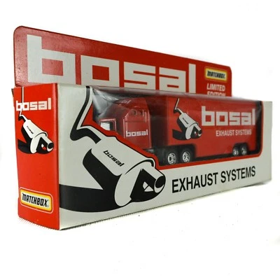 Matchbox Bosal Exhaust Muffler Red Toy Model Diecast Tractor Semi Truck - Image 1 of 4