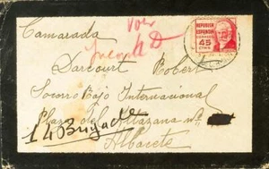 Zone Republicana. Brigade Internacional. Sur 737. 1937. 45 Cts Carmín. Murci - Foto 1 di 2