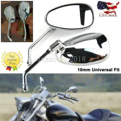 Chrome Rearview Mirrors For Honda VTX1300 C R S T VTX1800 C F T N R S Retro - Image 1 of 4