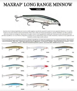 RAPALA MAX RAP MXLM LONG RANGE MINNOW 12 CM KÜNSTLICH SPINNKÖDER KANTE - Bild 1 von 11