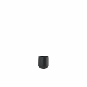 Zone Denmark Zahnbürstenbecher Time Zahnputzbecher Beton Black H 9.8 cm 28115 - Bild 1 von 4