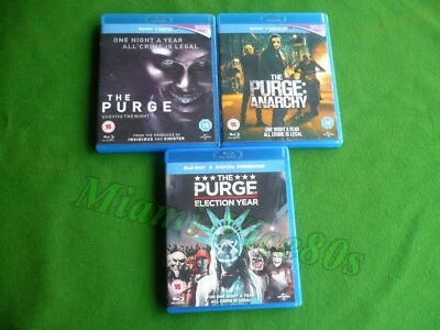THE PURGE Trilogy BLU RAY - The Purge 1-3 - Anarchy - Election Year - BLURAY - Image 1 of 3