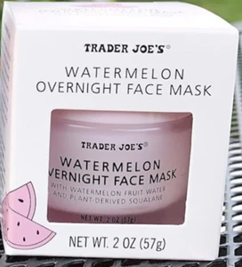 Trader Joe’s  Watermelon Overnight Face Mask Net Wt 2 oz Like GLOW RECIPE - Picture 1 of 8