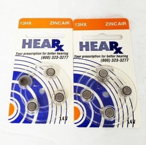 HEARX Zinc Air 13HX 1.4 V Hearing Aid Batteries NWT - Picture 1 of 5