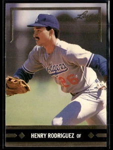 1991 Leaf #BC8 Henry Rodriguez Gold Rookies Los Angeles Dodgers - Foto 1 di 2