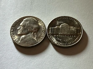 1953 S BU Jefferson Nickel aus Original Rolle starker Glanz LICHTTONING KOSTENLOSER SH - Bild 1 von 1