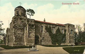 Colchester Castle Valentine's Postcard posted 1909 - Picture 1 of 2
