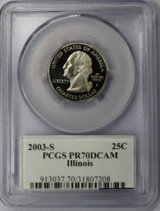 2003-S Illinois State Quarter PCGS PR70DCAM - Picture 1 of 4