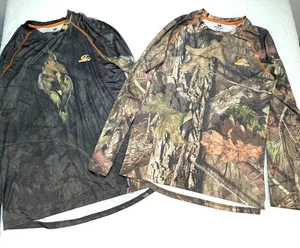 Mossy Oak Camuflaje Manga Larga Caza Camiseta Lote de 2 Para Hombre Talla Mediana - Imagen 1 de 15