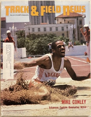 1985 Track and Field News July                   NCAA Championships, Mike Conley - Image 1 of 4