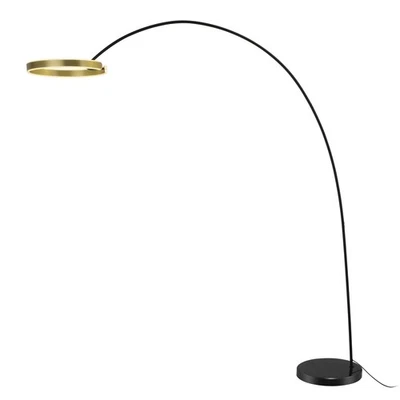 Contemporary 81" Tall LED Overreaching Sofa Arched Floor Lamp with Remote - Image 1 of 4