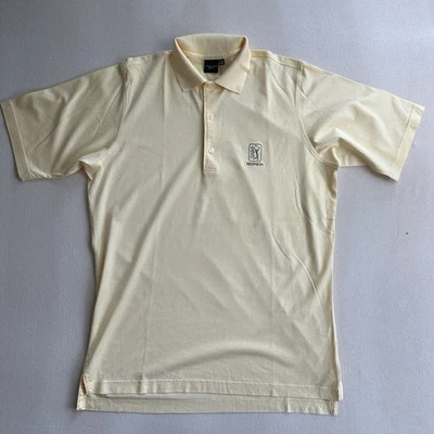Fairway & Greene Golf Polo Shirt Men’s Medium Yellow TPC PRESTANCIA Performance  - Image 1 of 4