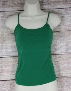 Womens Size Small Pullover Adjustable Cami Camisole Top Shirt Green - Picture 1 of 7
