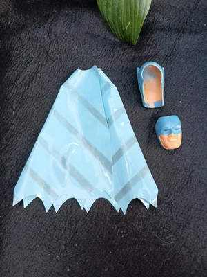 Vintage 1966 Ideal Captain Action Batman Cape Mask & Hood Cowl Original - Image 1 of 4