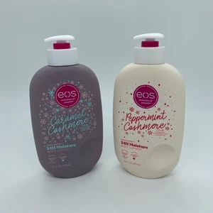 Eos Holiday Limited Edition Peppermint Caramel Cashmere Body Lotion 16 oz (2) - Picture 1 of 6