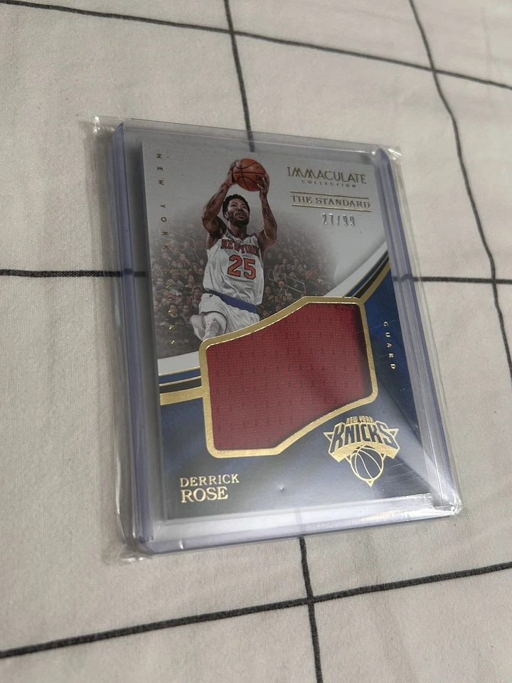 2016-17 Derrick Rose Panini Immaculate The Standard Patch /99 - Image 1 of 3