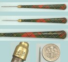 Antique Patented Tartan Ware Crochet Hook * Scottish * Circa 1860s
