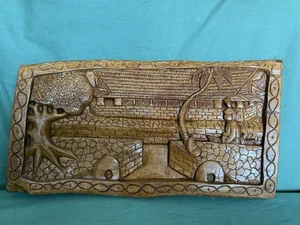 Vintage Palau Palauan Storyboard Wooden Carved, wall hanger - Picture 1 of 5