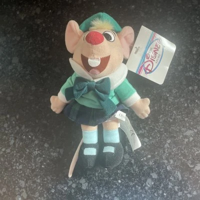 Disney Store The Great Mouse Detective Olivia Little Girl saco de feijão brinquedo de pelúcia novo com etiquetas - Imagem 1 de 4