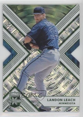 2018 Panini Elite Extra Edition Status Emerald Die-Cut /49 Landon Leach #121 - Image 1 of 2