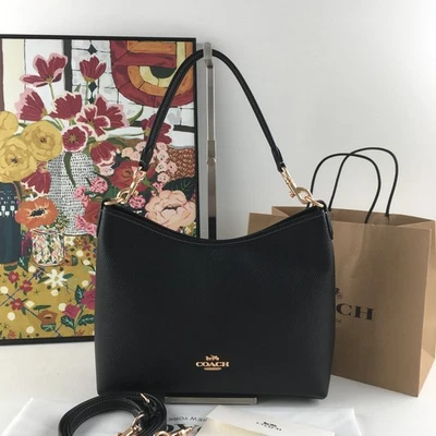 ТРЕНЕР CR148 Laurel наплечная сумка мягкий шагреневой кожи черный выход новый - Изображение 1 из 4