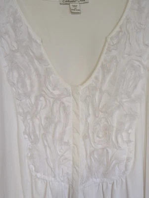 Coldwater Creek Women 3D Floral Yoked Tunic Size 2X Elevated Everyday Mature - Image 1 of 4