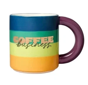 Tabitha Braun Kaffee Business Streifen Regenbogen Mehrfarbig Becher 16 Unzen - Bild 1 von 7
