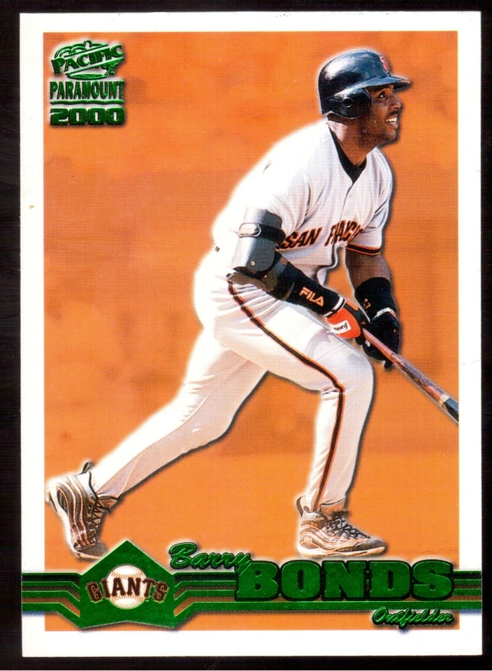 2000 PACIFIC PARAMOUNT #211 BARRY BONDS GREEN - Image 1 of 1