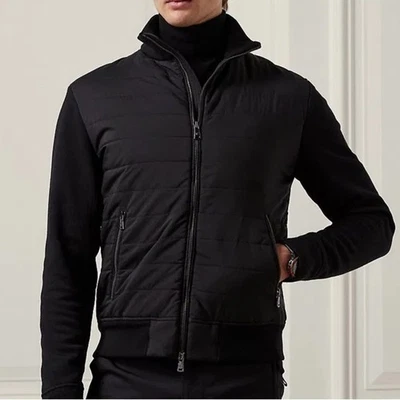 Ralph lauren purple label mockneck hybrid wool blend jacket - Image 1 of 4