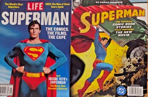 SUPERMAN- Life Superman & DC Comics Superman-2 Magazine Bundle-Brand New! - Picture 1 of 10