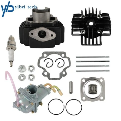 Cylinder Piston Ring Gasket Top End Carb Kit For Yamaha PW50 Y-Zinger 1981-2009 Foto 1 de 4