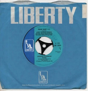 CREEDENCE CLEARWATER REVIVAL Proud Mary*born on the bayou 1969 UK LIBERTY 7" 45 - Picture 1 of 4