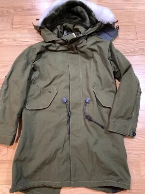 AUTÉNTICA ROPA DE INVIERNO COACH / PARKA ESTILO MILITAR (VERDE) PARA HOMBRE #59589 Talla 48 Foto 1 de 4