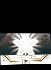 2002 (ATHLETICS) Upper Deck Prospect Premieres #71 John McCurdy JSY XRC