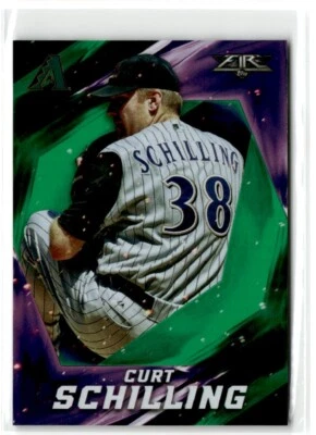 2017 Topps Fire Green Curt Schilling 094/199 Arizona Diamondbacks #29 - Image 1 of 2