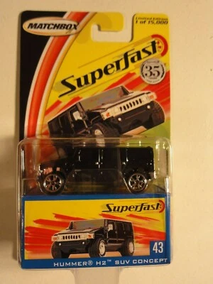 Matchbox Superfast 2004  -  HUMMER H2 SUV CONCEPT Nr 43 NEU-OVP - Bild 1 von 3
