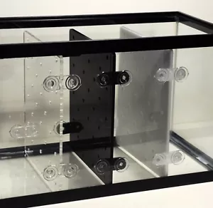 4er Set Befestigungshalterungen für AQUARIUM TANKTEILER Fischabscheider - Bild 1 von 6