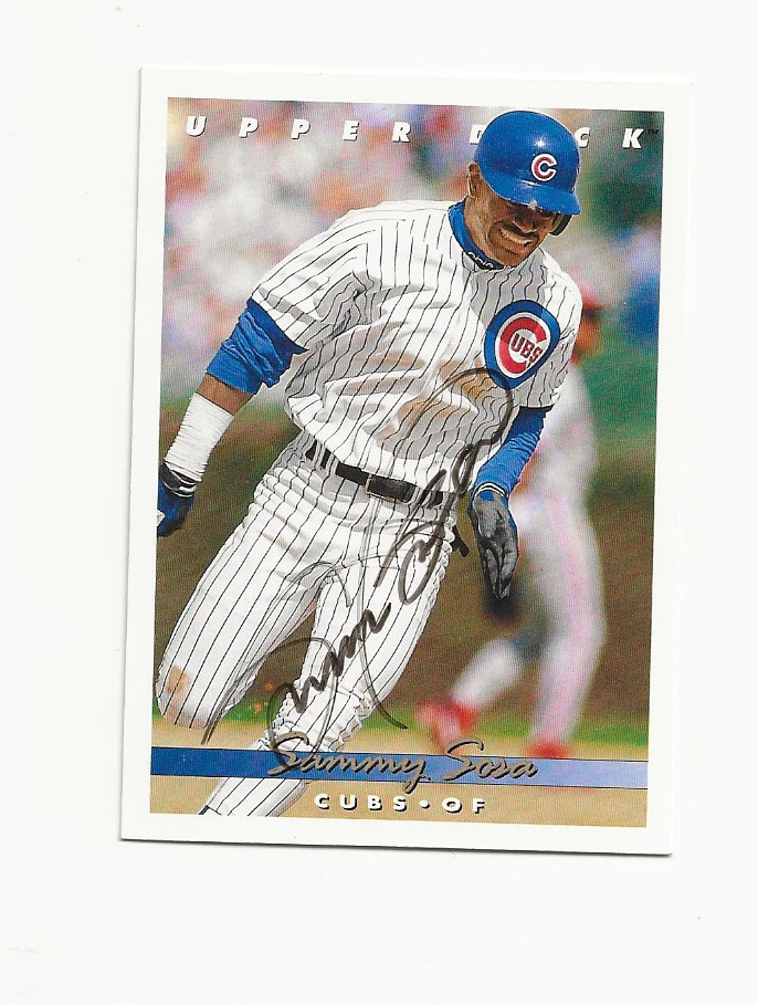 TARJETA AUTOGRAFIADA DE SAMMY SOSA CUBS/HOF Foto 1 de 1