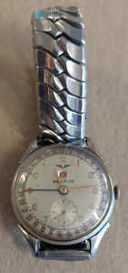 Benrus Military Day Date Stainless Steel Wrist Watch Works - Picture 1 of 9