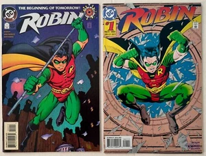 Robin 0 and 1 Embossed Foil Cover - 1st App of The Redbird - DC Comics 1993-1994 - Picture 1 of 2