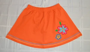 HANNA ANDERSSON Orange Knit Skirt/Skort Isle of Flowers NWT 130 (US 8) - Picture 1 of 2