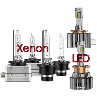D1S D2S D3S D4S LED/Xenon Car Conversion Headlight Bulbs 6000K 8000K 55W Lamps - Image 1 of 4