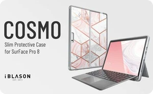 For Microsoft Surface Pro 8 13" Laptop Case Back Shell Slim Marble Bumper Cover - Picture 1 of 8