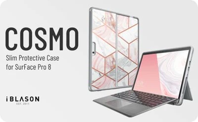 For Microsoft Surface Pro 8 13" Laptop Case Back Shell Slim Marble Bumper Cover - Image 1 of 4