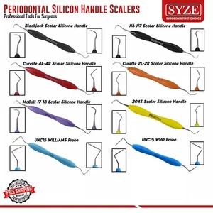 Curetas periodontales dentales - Herramientas profesionales de limpieza de placa escalador de hoz - Imagen 1 de 9
