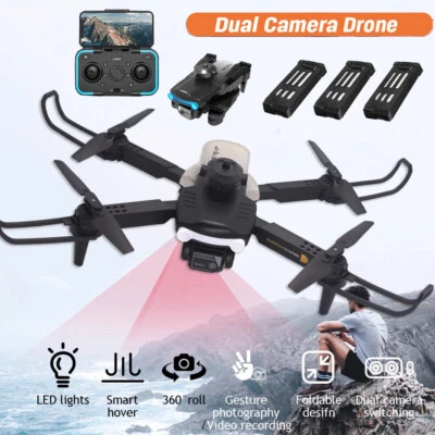 4k Drohne mit Kamera Faltbare RC Quadcopter Drohne für Jungen Mädchen Geschenke - Bild 1 von 4