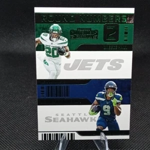 2022 Contenders Round Numbers Breece Hall & Kenneth Walker III #RN-HW Emerald - Bild 1 von 2