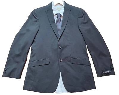 NWT Kenneth Cole Reaction Taupe Gray Pinstripe Blazer Sport Coat Suit Jacket 38R - Image 1 of 4