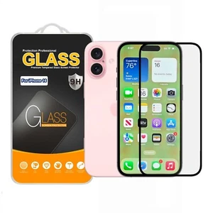 Pour Apple IPHONE 16 Verre Trempé Couverture Complète Téléphone Écran Protecteur - Photo 1 sur 24